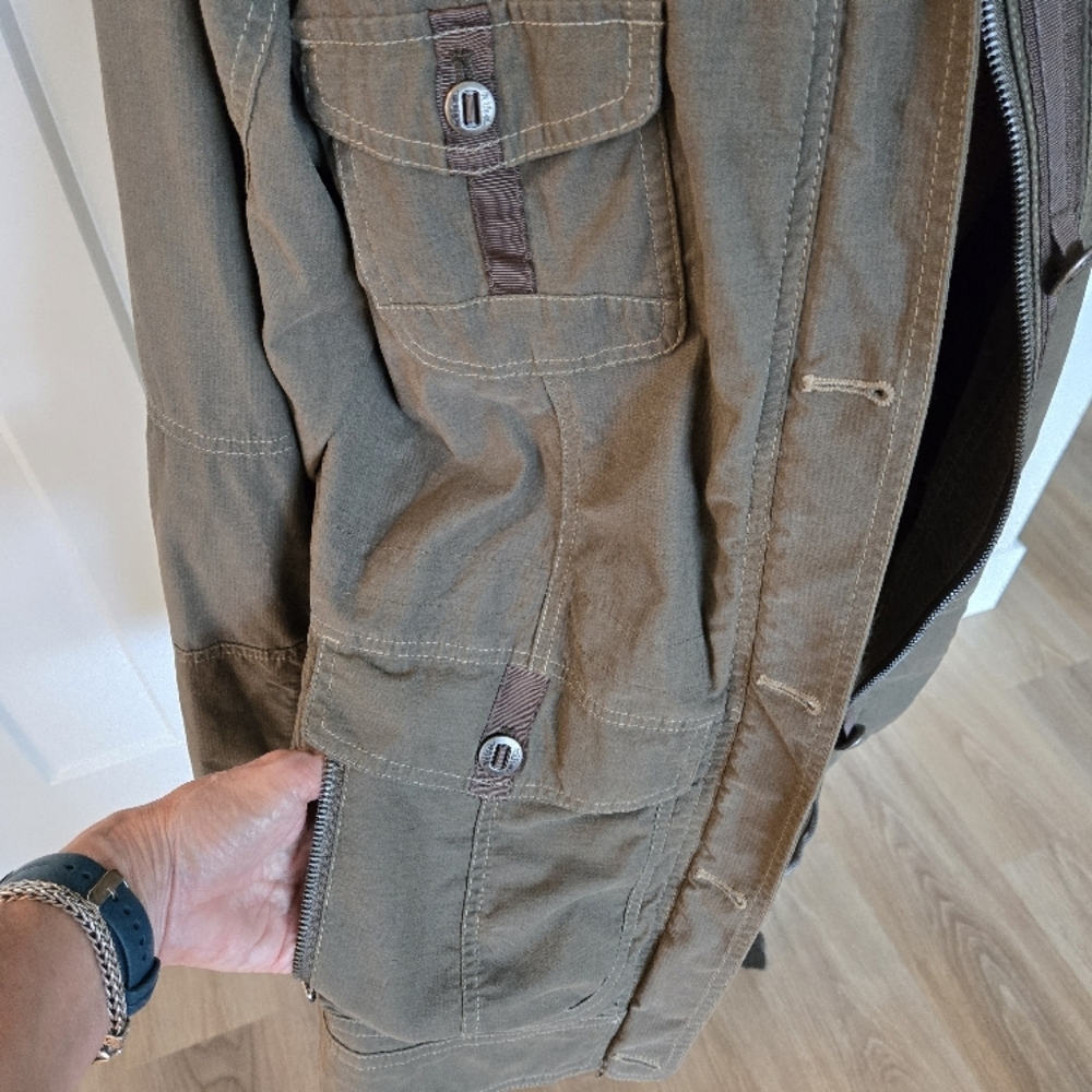 Olive Utility Jacket - Picture 3 of 9